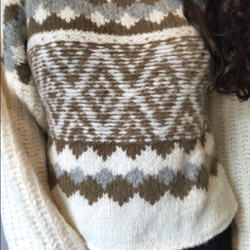 Free People FP Alpine Pullover Sweater Size M (OB1217257) - Picture 2 of 4